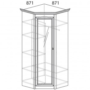 Шкаф угловой Флоренция 641 (Яна) в Артёмовском - artyomovskij.mebel-e96.ru