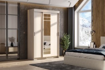 Шкаф-купе ШКП-7 1300 мм ясень анкор (СВ) в Артёмовском - artyomovskij.mebel-e96.ru