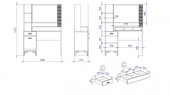 Столик туалетный Сиде (СБК) в Артёмовском - artyomovskij.mebel-e96.ru