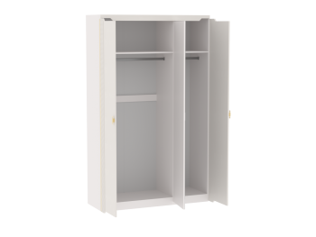 Шкаф 1400 мм 3-дверный Сиде Белый (СБК) в Артёмовском - artyomovskij.mebel-e96.ru