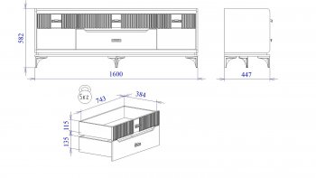 Тумба ТВ Сиде, Белый (СБК) в Артёмовском - artyomovskij.mebel-e96.ru