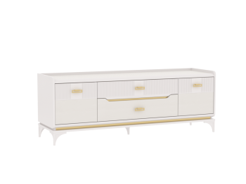 Тумба ТВ Сиде, Белый (СБК) в Артёмовском - artyomovskij.mebel-e96.ru