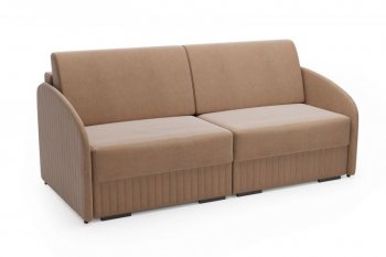 Диван-кровать Сидней (велюр Вивальди 22 (св. коричневый)) (Софт) в Артёмовском - artyomovskij.mebel-e96.ru
