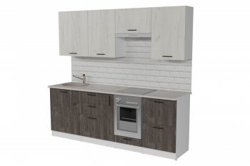 Кухонный гарнитур Сиена компакт 2200 мм (Герда) в Артёмовском - artyomovskij.mebel-e96.ru