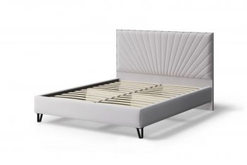 Кровать Сильвия мягкая Moonlight (серо-бежевый), 1600 (МЛК) в Артёмовском - artyomovskij.mebel-e96.ru