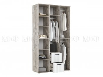 Шкаф 1200 мм Сильвия, дуб юкон/кашемир (Миф) в Артёмовском - artyomovskij.mebel-e96.ru