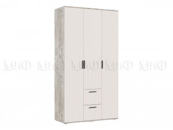 Шкаф 1200 мм Сильвия, дуб юкон/кашемир (Миф) в Артёмовском - artyomovskij.mebel-e96.ru