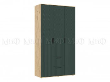 Шкаф 1200 мм Сильвия, крафт/грин (Миф) в Артёмовском - artyomovskij.mebel-e96.ru