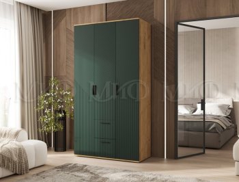Шкаф 1200 мм Сильвия, крафт/грин (Миф) в Артёмовском - artyomovskij.mebel-e96.ru
