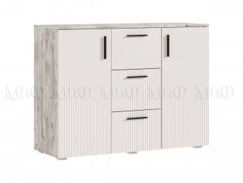 Комод Сильвия, дуб юкон/кашемир (Миф) в Артёмовском - artyomovskij.mebel-e96.ru