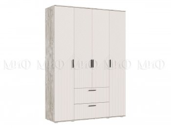 Шкаф 1600 мм Сильвия, дуб юкон/кашемир (Миф) в Артёмовском - artyomovskij.mebel-e96.ru