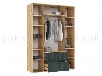 Шкаф 1600 мм Сильвия, крафт/грин (Миф) в Артёмовском - artyomovskij.mebel-e96.ru