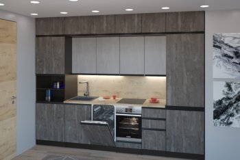 Кухонный гарнитур Симфония люкс 3000 мм (Герда) в Артёмовском - artyomovskij.mebel-e96.ru