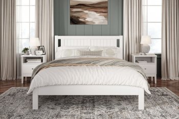 Кровать из массива Сканди белый античный (БМ) в Артёмовском - artyomovskij.mebel-e96.ru