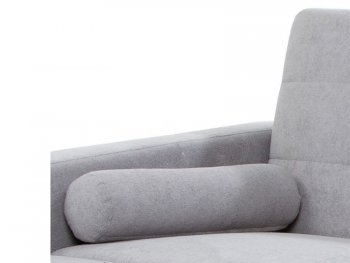 Диван угловой Скандинавия Лайт левый, велюр Палермо смок (светло-серый) (Аврора) в Артёмовском - artyomovskij.mebel-e96.ru