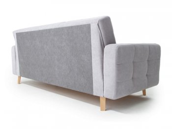 Диван угловой Скандинавия Лайт правый, велюр Палермо смок (светло-серый) (Аврора) в Артёмовском - artyomovskij.mebel-e96.ru