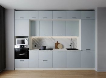 Кухонный гарнитур Смоки 3400 мм МДФ (Санвут) в Артёмовском - artyomovskij.mebel-e96.ru