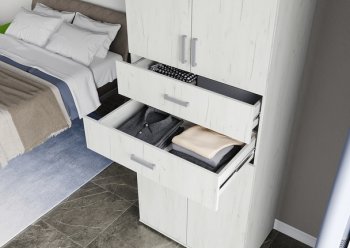 Нельсон 1600 мм ШК-04+ШК05 дуб крафт (СтендМ) в Артёмовском - artyomovskij.mebel-e96.ru