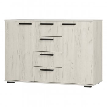 Комод Стандарт №2 NEW крафт белый  (БТС) в Артёмовском - artyomovskij.mebel-e96.ru