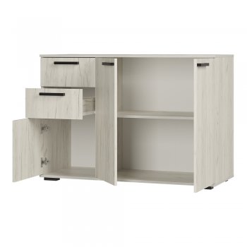 Комод Стандарт 3 NEW крафт белый (БТС) в Артёмовском - artyomovskij.mebel-e96.ru