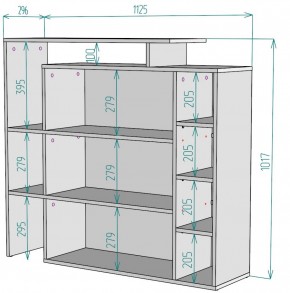 Стеллаж S36 (Белый) в Артёмовском - artyomovskij.mebel-e96.ru