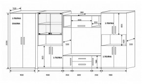 Стенка Вега 4 в Артёмовском - artyomovskij.mebel-e96.ru