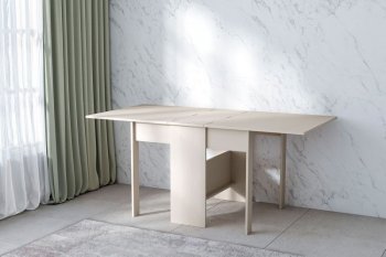 Стол-книжка ЛДСП Бодега белая (Диал) в Артёмовском - artyomovskij.mebel-e96.ru