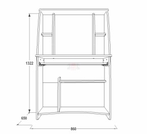 Стол компьютерный СК 3 в Артёмовском - artyomovskij.mebel-e96.ru