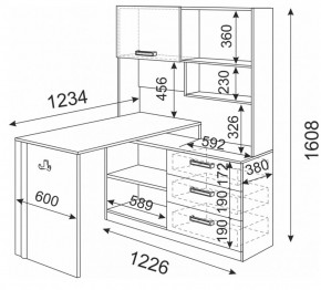 Стол компьютерный Волкер М7 (Риннер) в Артёмовском - artyomovskij.mebel-e96.ru