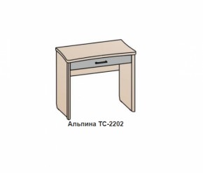 Столик АЛЬПИНА (ТС-2202 фасад шелк) Гикори джексон в Артёмовском - artyomovskij.mebel-e96.ru | фото