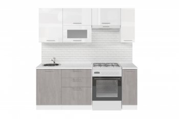 Кухонный гарнитур Терция ультра 2000 мм (Герда) в Артёмовском - artyomovskij.mebel-e96.ru