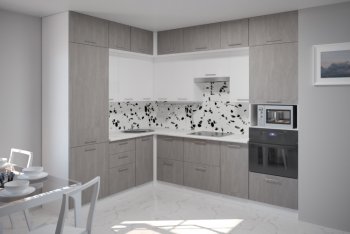 Кухонный гарнитур Терция гранд прайм 2100х2700 мм (Герда) в Артёмовском - artyomovskij.mebel-e96.ru