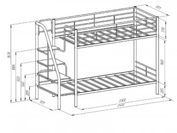Кровать двухъярусная Толедо-Я с ящиком Белый в Артёмовском - artyomovskij.mebel-e96.ru