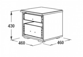 Тумба прикроватная Ольга-12 ЛДСП в Артёмовском - artyomovskij.mebel-e96.ru