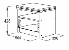 Тумба с 1-м ящиком Ольга-13 в Артёмовском - artyomovskij.mebel-e96.ru