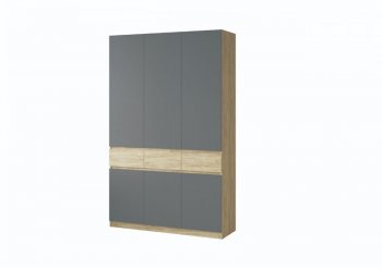 Шкаф 1500 мм Турин крафт/графит (ВВР) в Артёмовском - artyomovskij.mebel-e96.ru