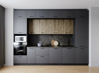 Кухонный гарнитур Умбра 3400 мм МДФ (Санвут) в Артёмовском - artyomovskij.mebel-e96.ru