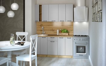 КУхонный гарнитур Валерия 1600 мм вотан/серый (Сурская) в Артёмовском - artyomovskij.mebel-e96.ru