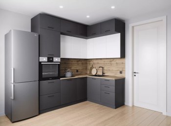 Кухонный гарнитур угловой Вегас 2200*1700 мм (Санвут) в Артёмовском - artyomovskij.mebel-e96.ru