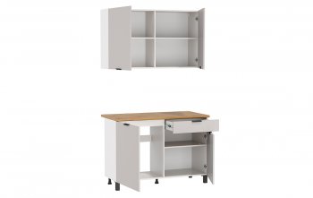 Кухонный гарнитур 1200 мм Венера кашемир ЛДСП (Олмеко) в Артёмовском - artyomovskij.mebel-e96.ru