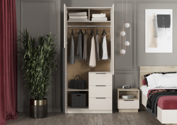 Шкаф 900 мм Вентуро ШК-001 (Стиль) в Артёмовском - artyomovskij.mebel-e96.ru