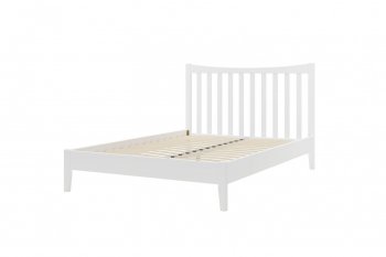 Кровать из массива Виола белый античный (БМ) в Артёмовском - artyomovskij.mebel-e96.ru