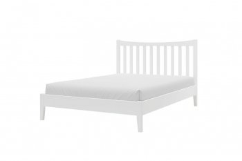 Кровать из массива Виола белый античный (БМ) в Артёмовском - artyomovskij.mebel-e96.ru