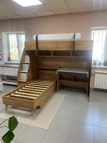 Кровать-чердак Омега-3 комп.2 в Артёмовском - artyomovskij.mebel-e96.ru