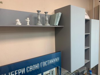 Стенка Сканди МДФ НМ-001 грин грей софт (Стиль) в Артёмовском - artyomovskij.mebel-e96.ru