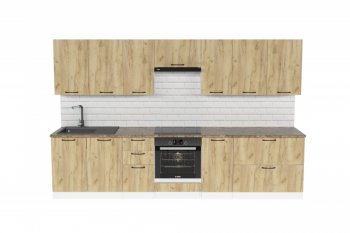 Кухонный гарнитур Янтарь 3000 мм (Герда) в Артёмовском - artyomovskij.mebel-e96.ru