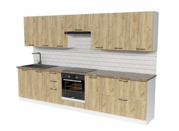 Кухонный гарнитур Янтарь 3000 мм (Герда) в Артёмовском - artyomovskij.mebel-e96.ru