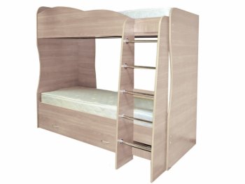 Кровать детская двухъярусная Юниор-2 (Матрица) в Артёмовском - artyomovskij.mebel-e96.ru